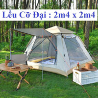 Liều lều Cắm Trại Du Lịch Dã Ngoại, Liều Phượt Tự Bung 4 đến 6 người Chống Thấm Nước Chống Muỗi Gấp Gọn Tiện Lợi