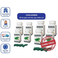 [Liệu trình 10 hộp] Viên uống Cholessen giảm cholesterol máu, hạ mỡ máu, gan nhiễm mỡ, men gan cao