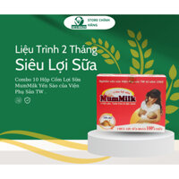 Liệu trình 2 tháng siêu lợi sữa của Viện Phụ sản TW - 10 hộp Cốm lợi sữa MumMilk Yến sào