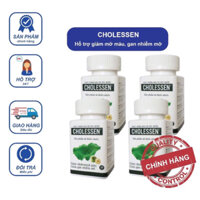 [Liệu trình 6 hộp] Viên uống Cholessen giảm cholesterol máu, mỡ máu, giảm gan nhiễm mỡ, men gan cao