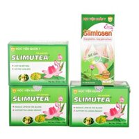Liệu Trình Giảm Cân Gồm 1 Hộp SLIMTOSEN EXTRA + 3 Hộp trà SLIMUTEA Học viện quân y việt nam 100 viên/ hộp