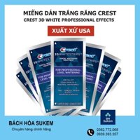 [Liệu Trình Gói] Miếng dán trắng răng Crest 3D White Professional Effects