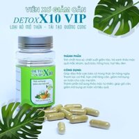 Liệu trình siết eo giảm cân detox x10 55 viên giảm mỡ bụng, giữ cân nặng, đẹp da hiệu quả giảm béo an toàn chính hãngb