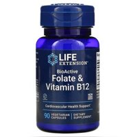 Life Extension BioActive Folate & Vitamin B12 90 Vegetarian Capsules