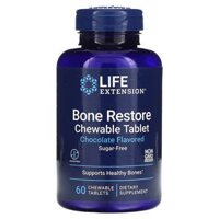 Life Extension Bone Restore Sugar-Free Chocolate 60 Chewable Tablets