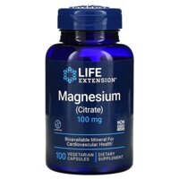 Life Extension Magnesium (Citrate) 100 mg 100 Vegetarian Capsules