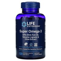 Life Extension Super Omega-3 120 Enteric Coated Softgels