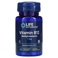 Life Extension Vitamin B12 Methylcobalamin 1 mg 60 Vegetarian Lozenges
