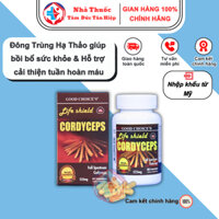 Life Shield Cordyceps - Đông Trùng Hạ Thảo giúp bồi bổ sức khỏe & Hỗ trợ cải thiện tuần hoàn máu