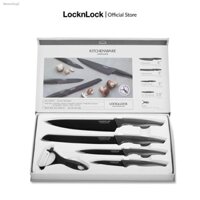 [LIFEMC154BP2 -8% đơn 250K] Bộ dao nhà bếp 5 món COOKPLUS Lock & Lock CKK101S5BLK