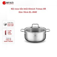 [LIFEMCMBP4 -12% đơn 250K] Nồi Inox 304 cao cấp 3 đáy liền khối Elmich Trimax XR EL-3840 size 18cm