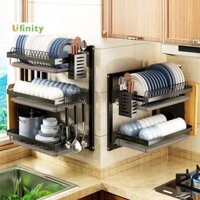Lifinity Kệ Để Chén Bát Đĩa Treo Tường Đa Năng-Thép Carbon Cao Cấp Màu Đen,Không Cần Lắp Đặt Khoan