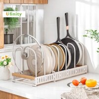 Lifinity Kệ Để Nồi-Giá Úp Nồi Chảo Đa Năng Có Thể Điều Chỉnh Độ Dài Đến, Tiết Kiệm Không Gian, Kệ Nhà Bếp