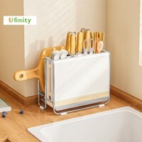 Lifinity Kệ Đựng Dao Thớt Bếp Cao Cấp - Đựng Muỗng Đũa Tiện Lợi, Khay Hứng Nước, Thiết Kế Chắc Chắn