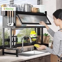 Lifinity Kệ Nắp Nhà Bếp Đa Năng Trên Bồn Rửa-Kệ Tủ Bếp Chống Bụi&Chống Côn Trùng Kệ Chén Bát Đĩa