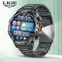 Lige Đồng hồ thông minh Cuộc gọi Bluetooth Chống nước 1,53 inch Màn hình cảm ứng toàn diện100 + Chế độ thể thao Theo dõi nhịp tim Mặt số giấy dán tường Máy tính