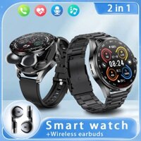 Lige Đồng hồ thông minh Tai nghe không dây 2 trong 1TWS Cuộc gọi nhạc Nam Đồng hồ thông minh Sức khỏe Theo dõi nhịp tim Đồng hồ thể thao