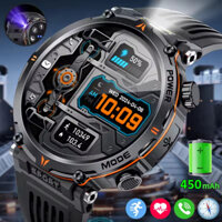 Lige HT30 Đồng hồ thông minh Nam La bàn Đèn pin LED 600mAh IP68 Đồng hồ thông minh thể thao chống nước cho Android ios