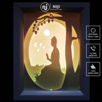 Lightbox kirigami Đèn thờ Phật Thích Ca, giấy nghệ thuật 3D sản xuất thủ công - Chính hãng 𝑵𝑰𝑱𝑰