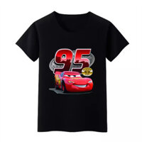 Lightning McQueen Tee Men and Women Disney Car Story Short-Sleeved Top T-shirt Men's Fashion Brand Trend Instagram Omnib