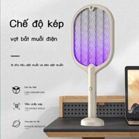 Lightning Mosquito Swatter có thể sạc lại cho hộ gia đình Đèn diệt muỗi mạnh mẽ hai trong một Máy đuổi muỗi năng lượng m