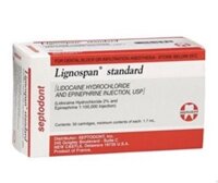 Lignospan Standard lidocain 1,7 ml H/50 ống Pháp