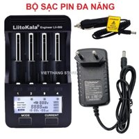 Lii 500 - Bộ Sạc và test pin đa năng cho pin AA AAA 18650 26650 14500 1.2V 3.2V 3.6V Chính hãng Liitokala Lii-500
