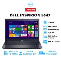 [Likenew] Dell Inspiron 5547 VGA AMD R7M265 2GB Core i7-4510U Ram 8GB SSD 256GB 15.6” HD