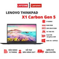 [Likenew] Lenovo ThinkPad X1 Carbon Gen 5 Ram 8GB SSD 256GB 14” FHD IPS