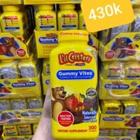 L'il Critters Gummy Vites Complete Multivitamin 300v Kẹo Dẻo Bổ Sung Vitamin Và Khoáng Chất Cho Bé