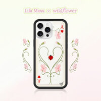 Lila Moss x Wildflower Tên chung WF Vỏ điện thoại cho iPhone 16 15 14 13 12 Pro Max Silicone cứng chống rơi Ốp lưng chống sốc cho iPhone 14 15 16 Plus