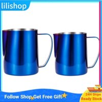 Lilishop Japanese Style Stainless Steel Colorful Coffee Jug  Frothing Cup Latte Art