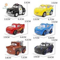 Lily 6 Cái / bộ Disney Pixar Xe Hợp Kim Trượt Xe Xếp Hình Đồ Chơi Diecast PVC Xe Ô Tô Đồ Chơi Mô Hình Đồ Trang Trí Ô Tô Trẻ Em Bé Trai Quà Tặng Sinh Nhật uuu