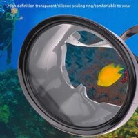 Lily Mặt nạ lặn ống kính đơn dành cho người lớn Kính cường lực chống sương mù Kính mắt Kính mắt Chống rò rỉ Mặt nạ bơi nhìn rộng Hình bầu dục Mặt nạ lặn uuu