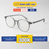 LILY_8.3 - Gọng kính mắt tròn LILYEYEWEAR chất liệu nhựa cao cấp chắc chắn kiểu dáng hiện đại thời trang MC1308