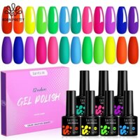 LILYCUTE Set Sơn Gel 12 Lọ Nước Sơn Móng Gel Tay Gel UV Màu Sắc Thời Trang Bộ sơn móng tay 7ml