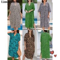 Limerencia Kem chống nắng mùa hè Smock, Váy bơi dài cổ chữ V che, Bộ đồ tắm rộng rãi đi biển Áo sơ mi đi biển dành cho nữ