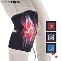 Limerencia Miếng đệm đầu gối sưởi ấm, Giảm đau Trị liệu ấm áp Nẹp viêm khớp, Nén nóng hữu ích Điện Shin Guard Thắt lưng quấn chân nam nữ