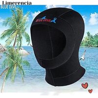 Limerencia Mũ Bơi Chống Nắng Mũ Đội Đầu 1 Mm Chuyên Nghiệp Lặn Mũ Đội Đầu Co Giãn Nylon Turban Tai Xếp Ly Bơi Và Lướt Sóng Mũ Lặn