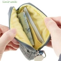 Limit WALK Nylon Ví đựng tiền xu Phong cách Hàn Quốc Túi đựng tai nghe thực tế