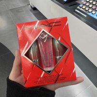 (Limited) MAC - Bộ son môi 2 Macximal Matte Lipsticks + Lipglass Clear (617 Velvet Teddy + 626 Whirl + Clear)
