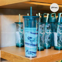 [Limited] STARBUCKS INDONESIA LY COLD CUP BLUE SWIMMING SIREN GOLD STAR 2020 CỰC HIẾM