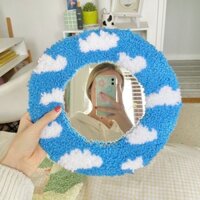 [Limited] Thảm trang trí viền gương Kim Thêu Nổi kích thước theo yêu cầu - Handmade Mirror rug frame made by order