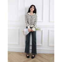 LIN CLOSET [QDL181] Quần jean ống loe 9 tấc style Hàn Quốc - OCTOBER COLLECTION