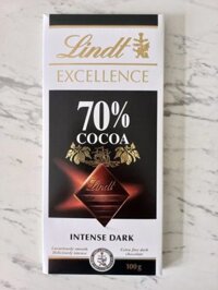Lindt Excellence. Intense Dark 70% Cocoa Chocolate. 100g