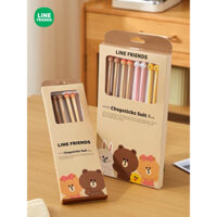 [Line Friends] Đũa hợp kim sieu dễ thương