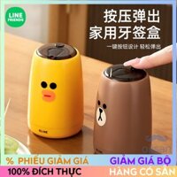 [LINE FRIENDS] Hộp đựng tăm dạng đẩy[LH]