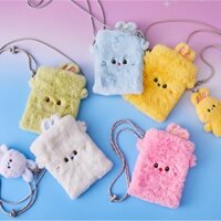 [Line Friends] Túi Đeo Chéo mini Gắn Búp Bê Nhồi Bông Hàn Quốc newjeans bunini 5 Màu Tùy Chọn; Limited Korea Kpop Idol NewJeans Bunini Fluffy Doll Mini Cross Bag _ 5 Colors _ Shoulder Bag