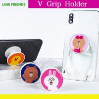 [LINE Friends] V_Grip Holder(phone stand) / Người cầm nắm tay