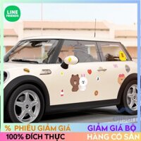 [LINE FRIENDS]Dán trang trí ô tô dán mũ bảo hiểm[LC]